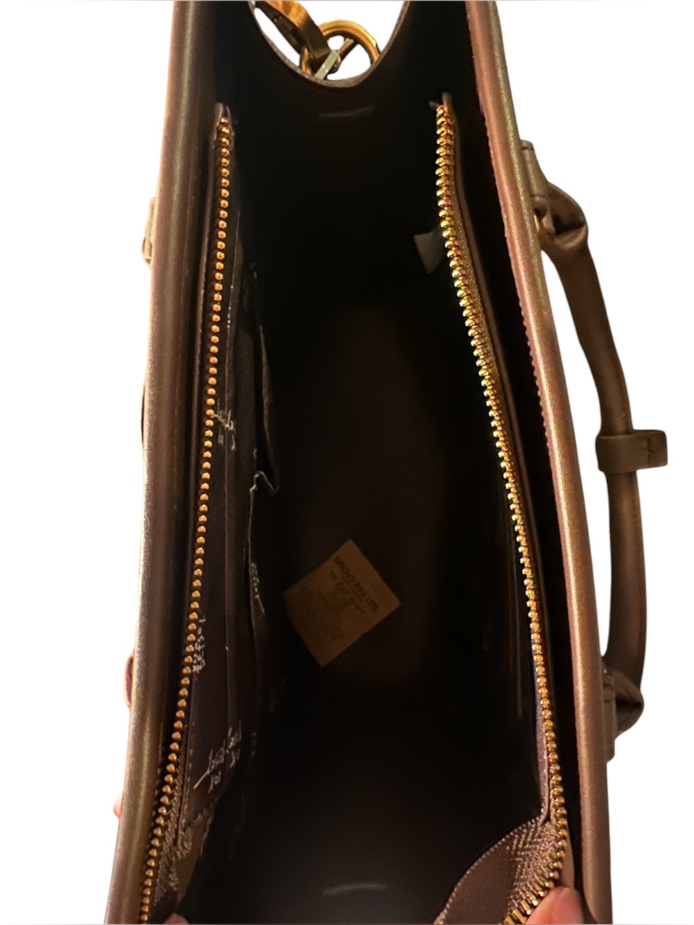 Betsey Johnson Brown and Pink Western Longhorn Print Tote with Scarf - Picture 6 of 6